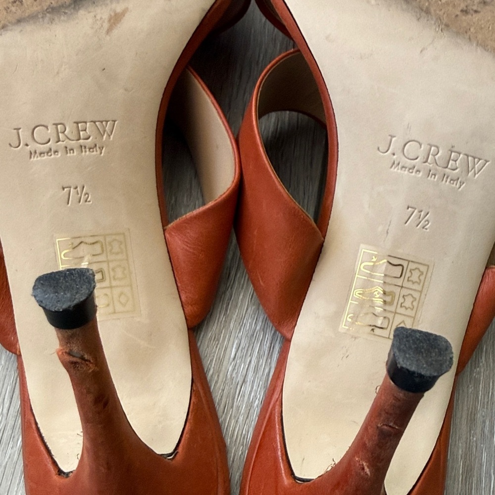 J. Crew Lena Two-Strap Heeled Slides - Picture 9 of 13
